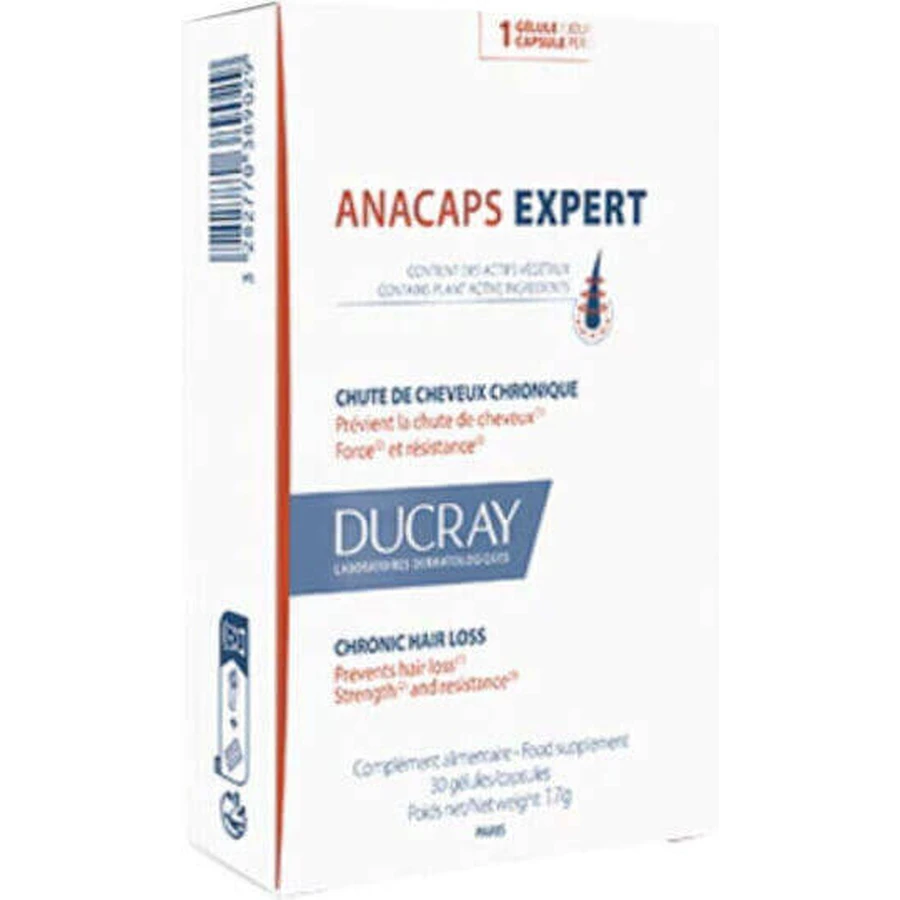 Ducray Anacaps Expert Спеціальна харчова добавка 30 капс.: ціни та характеристики