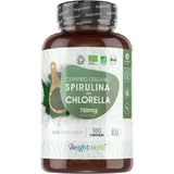 WeightWorld Спіруліна Хлорела 750мг 180 капс.