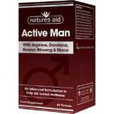 Natures Aid Active Man с аргинином, корейским женьшенем и макой Диетическая добавка Special 60 файлов