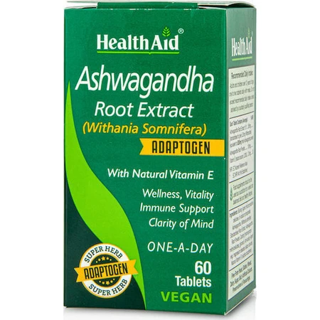 Health Aid Ashwagandha Root Extract 60 файлов: цены и характеристики