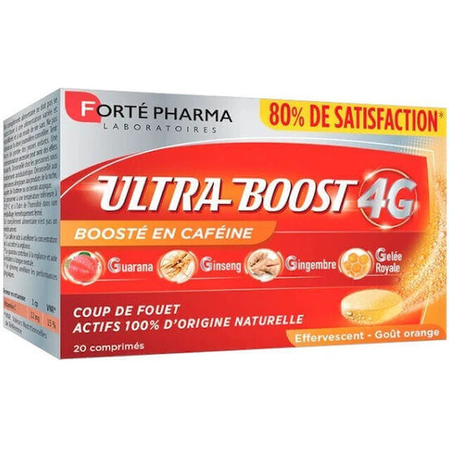 Forte Pharma Ultra Boost 4G добавка для підвищення імунітету 4г 20 табл. з апельсином: ціни та характеристики