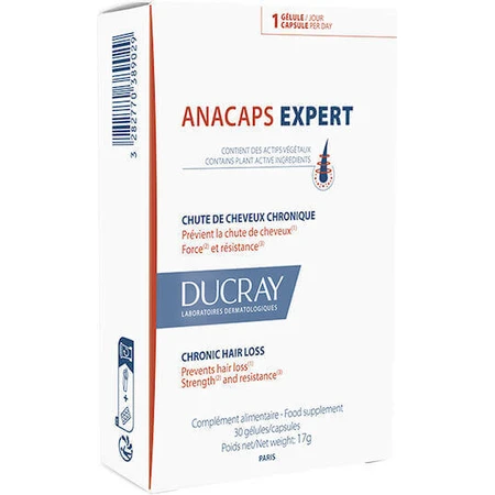 Ducray Anacaps Expert Специальная пищевая добавка 30 капс: цены и характеристики