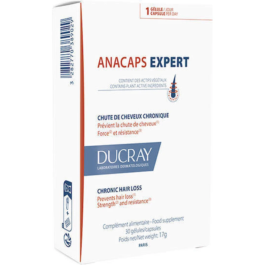 Ducray Anacaps Expert Специальная пищевая добавка 30 капс: цены и характеристики