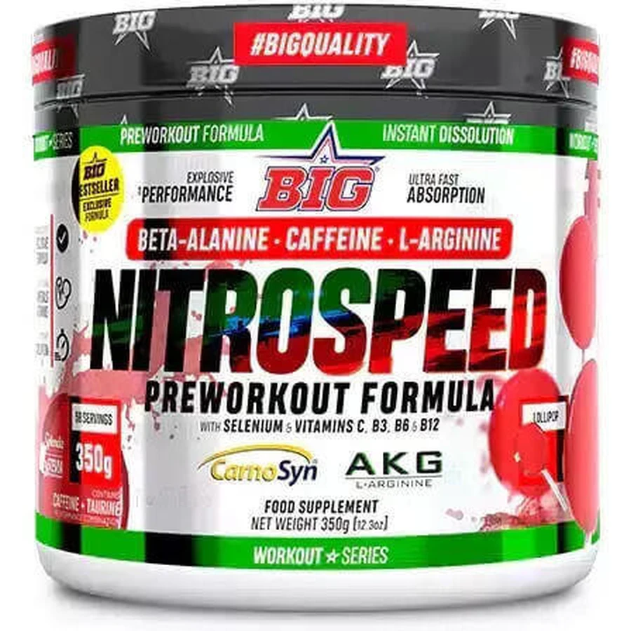Передтренувальна добавка Big Nitrospeed 350гр Льодяники в паличках: ціни та характеристики