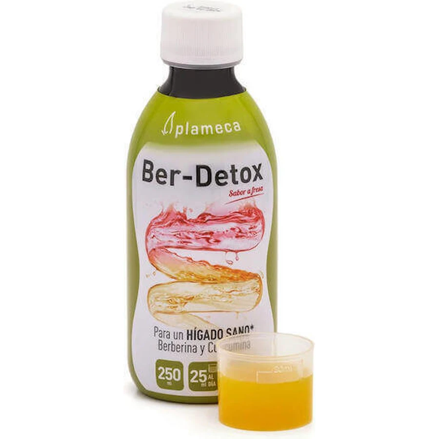 Plameca Ber-Detox Спеціальна харчова добавка 250мл Полуниця: ціни та характеристики