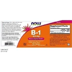 Now Foods B-1 Вітамін для здоров'я нервової системи 100 мг 100 таблеток: ціни та характеристики
