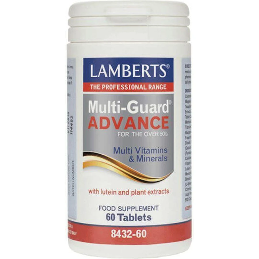 Lamberts Multi-Guard Advance Мультивитамины для энергии, укрепления иммунной системы и волос подходят для взрослых 50+ 60 таблеток: цены и характеристики