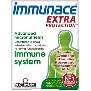 Vitabiotics Immunace Extra Protection Иммуноукрепляющая добавка 30 табл.