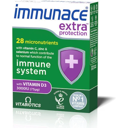 Vitabiotics Immunace Extra Protection Иммуноукрепляющая добавка 30 табл.: цены и характеристики