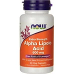 Now Foods Альфа-ліпоєва кислота Extra Strength Альфа-ліпоєва кислота 600 мг Спеціальна дієтична добавка 60 рослинних капсул: ціни та характеристики