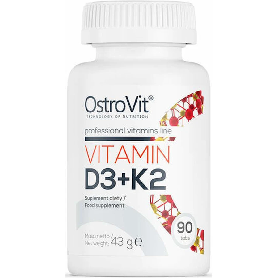 Полівітамінний комплекс OstroVit Vitamin D3 + K2 для здоров'я птахів 90 капс.: ціни та характеристики