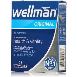 Vitabiotics Wellman Original 29 Nutrients Testosterone Boosting Supplement 30 tabs