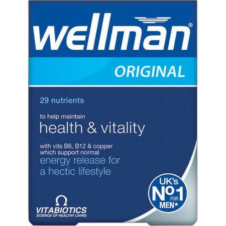 Vitabiotics Wellman Original 29 Nutrients Testosterone Boosting Supplement 30 tabs: цены и характеристики