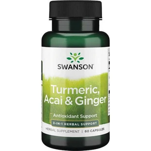 Swanson Turmeric, Acai & Ginger 60 капс