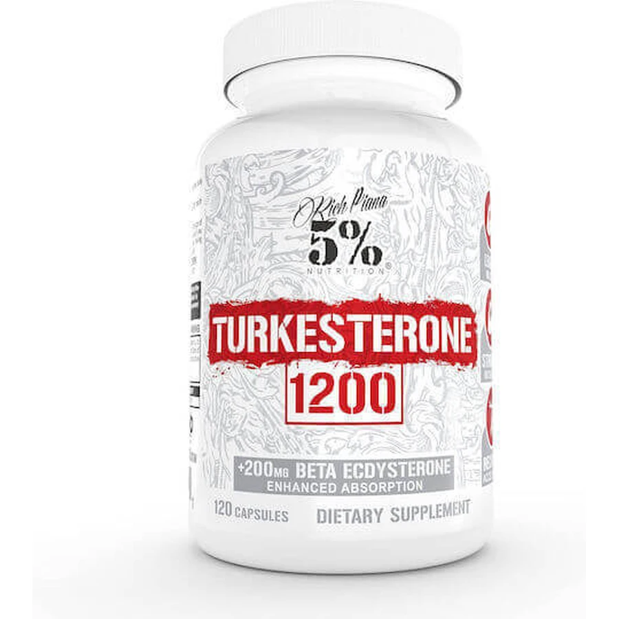 Rich Piana 5% Nutrition Rich Piana Туркестерон-тестостеронова добавка для підвищення тестостерону 120 капс.: ціни та характеристики