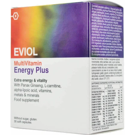 Полівітамінні мультигелі Eviol MultiVitamin Energy Plus Energy Мультивітамінні 30 х 1: ціни та характеристики