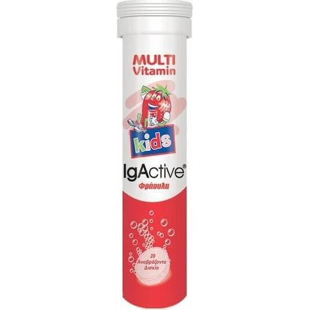 IgActive Multivitamin Дитячі мультивітаміни для зміцнення енергії, імунітету та нервової системи Полуниця 20 табл. еф.: ціни та характеристики