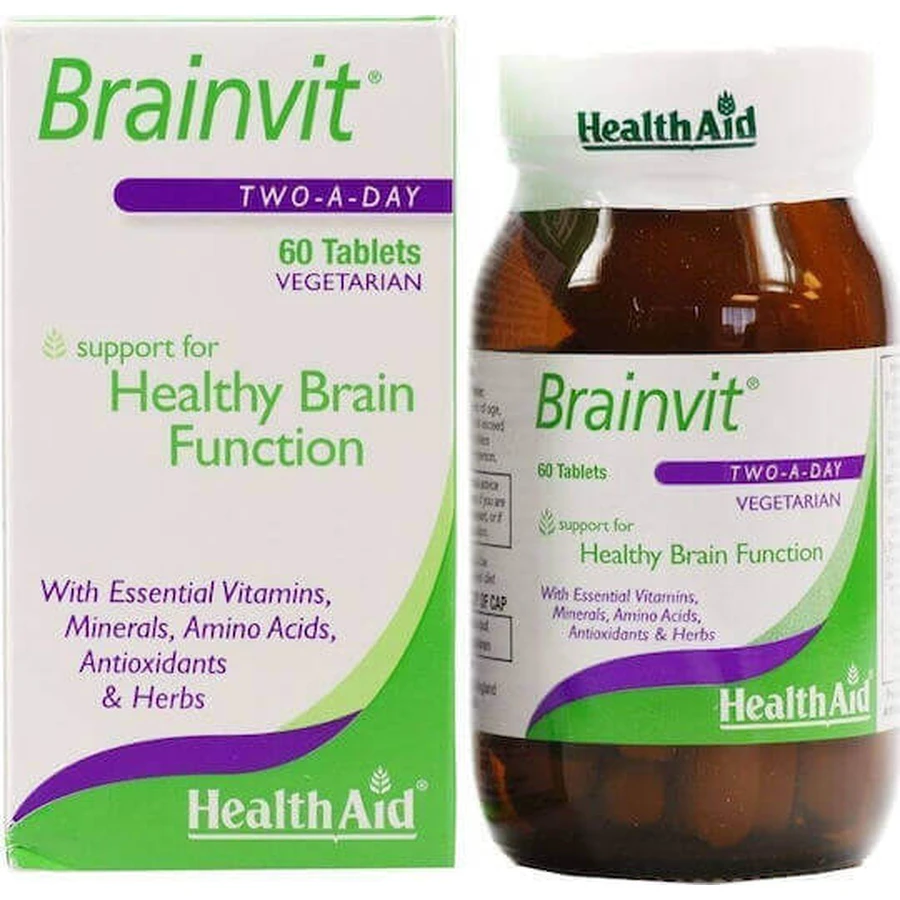 Health Aid Brainvit Memory Supplement 60 tabs: цены и характеристики