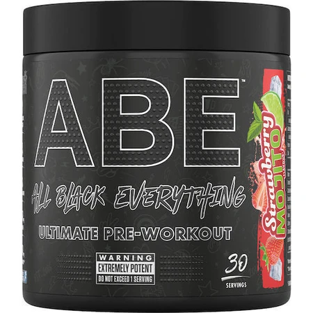 Прикладне харчування Abe All Black Everything Передтренувальна добавка 375г 30 порцій Полуничне мохіто: ціни та характеристики