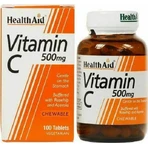 Health Aid Vitamin C Шипшина та ацерола 500мг 100таб Вітамін С для зміцнення імунітету, шкіри та антиоксидантної дії 500мг Апельсин 100 х { chew_tabs | divided_by:temaxia }} жувальні таблетки: ціни та характеристики