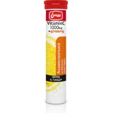 Lanes Vitamin C Eff + Женьшень Вітамін для зміцнення імунної системи, шкіри та антиоксидантної дії 1000мг Лимон 20 табл. еф. еф. еф.