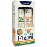 Quest Multi A-Z & Vitamin C 1000mg Мультивитамины для энергии и поддержки иммунной системы 1000mg Orange 2 x 20 шипучих таблеток