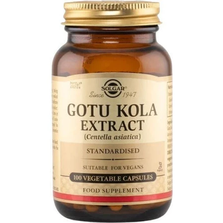 Solgar Стандартизированный экстракт аэрария готу кола 100 x 1 вегетарианская капсула: цены и характеристики