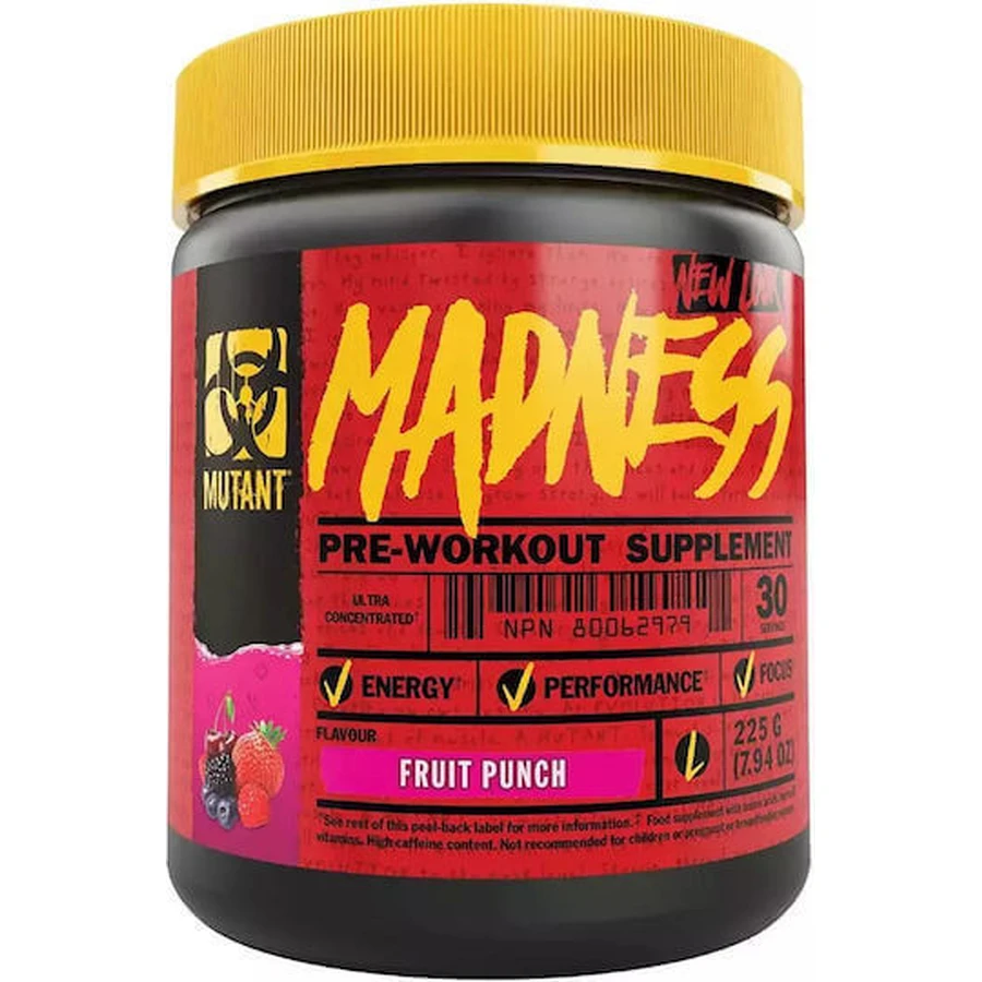Mutant Madness Pre Workout Supplement 225gr Fruit Juice: цены и характеристики