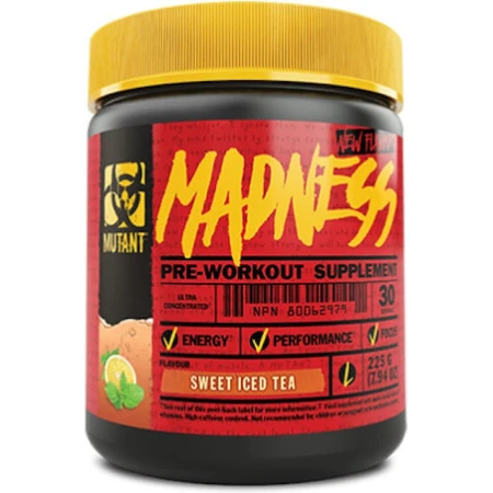 Mutant Madness Pre Workout Supplement 225gr Peach Mango Peach: цены и характеристики