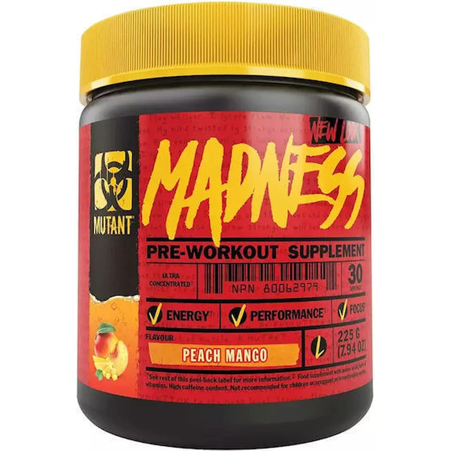 Mutant Madness Pre Workout Supplement 225gr Peach Mango Peach: цены и характеристики