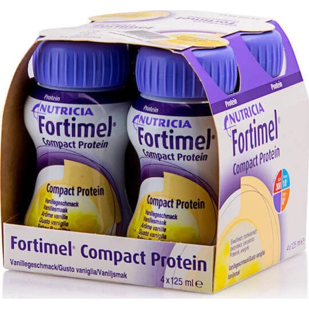 Nutricia Fortimel Compact Специальная пищевая добавка 4 х 31 мл Ваниль: цены и характеристики