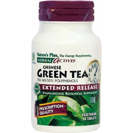 Nature's Plus Herbal Actives Green Tea Extended Release 30 файлов: цены и характеристики