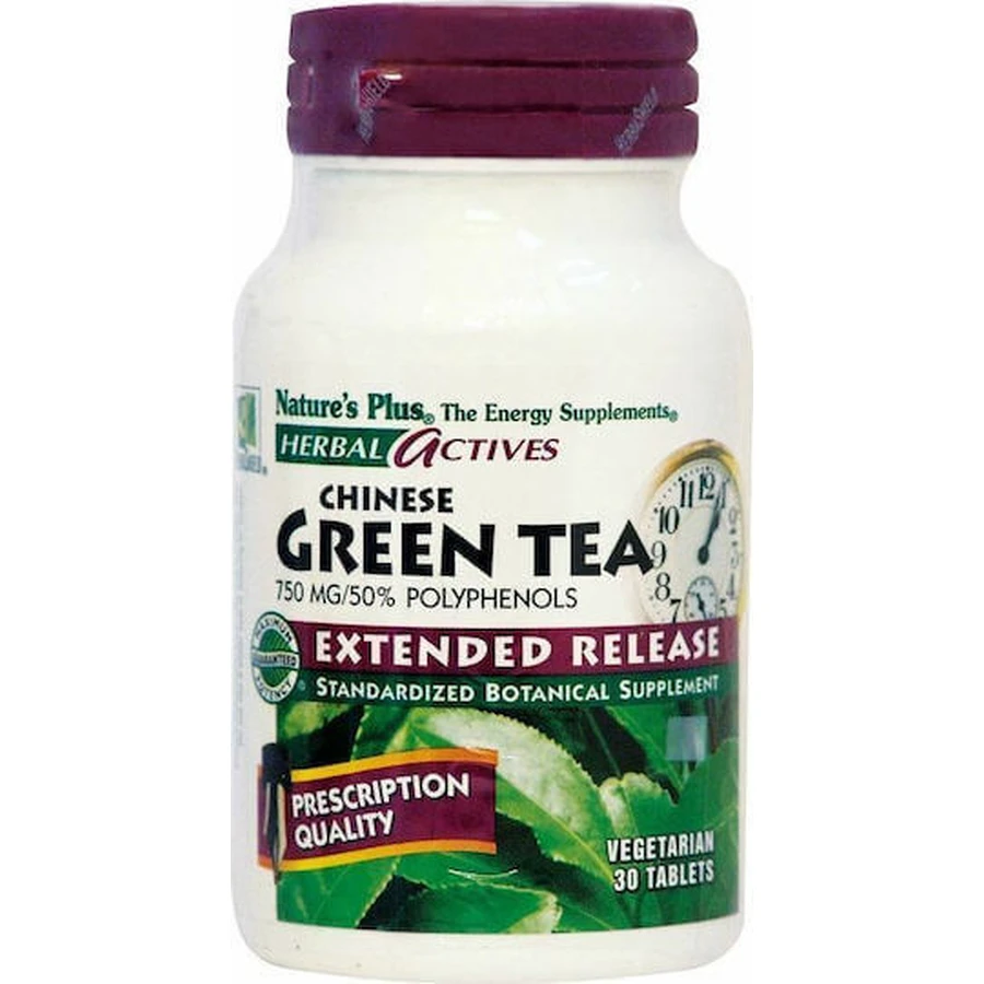 Nature's Plus Herbal Actives Green Tea Extended Release 30 файлов: цены и характеристики