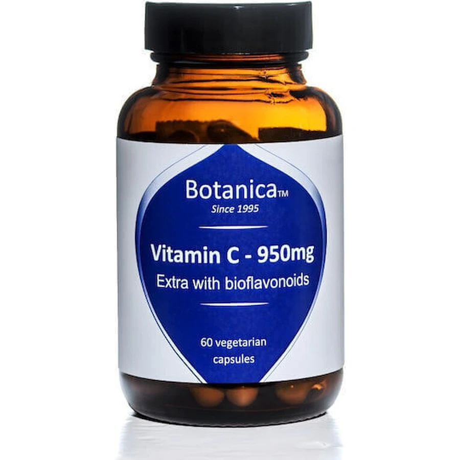 Botanica Вітамін С Вітамін для зміцнення імунної системи, шкіри та антиоксидантної дії 950 мг Цитрусові, 60 рослинних капсул: ціни та характеристики