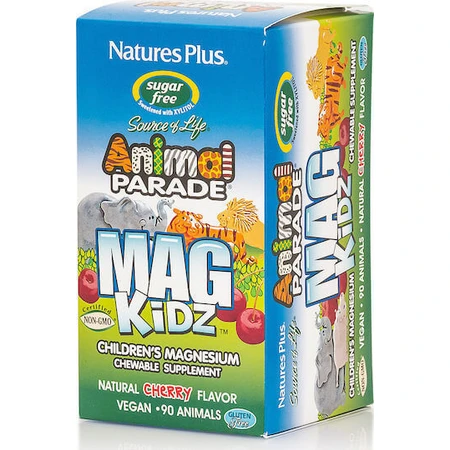 Nature's Plus Animal Parade Mag Kidz Магній 90 жувальних таблеток зі смаком вишні: ціни та характеристики