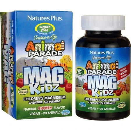Nature's Plus Animal Parade Mag Kidz Магній 90 жувальних таблеток зі смаком вишні: ціни та характеристики
