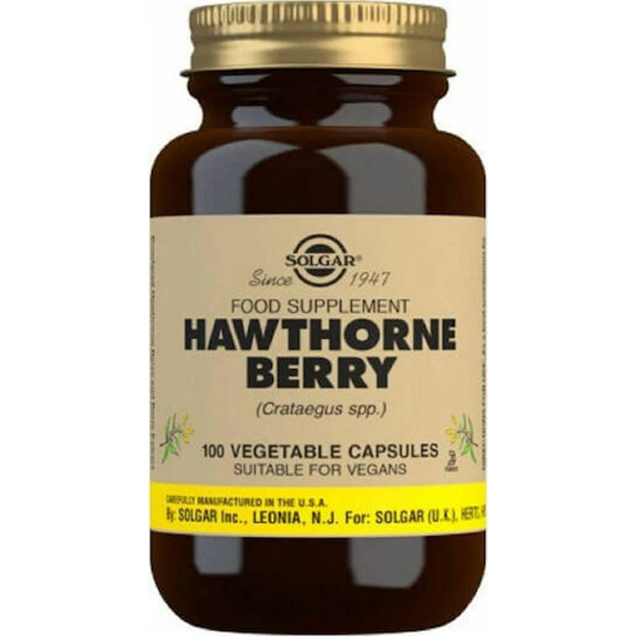 Solgar Hawthorne Berry 520 мг Пищевая добавка Special 100 растительных капсул: цены и характеристики