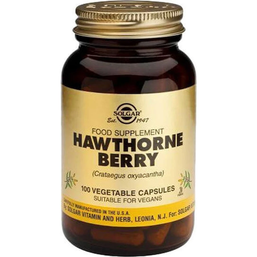 Solgar Hawthorne Berry 520 мг Пищевая добавка Special 100 растительных капсул: цены и характеристики