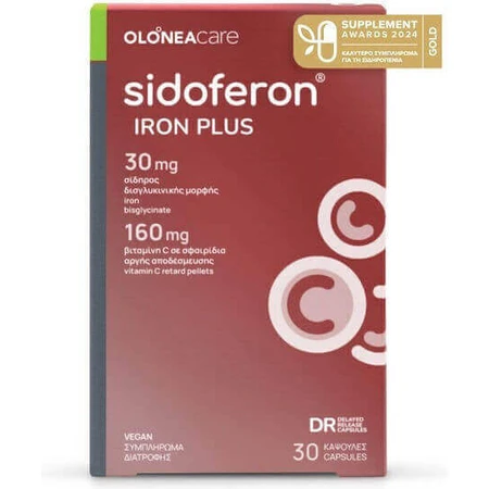 Olonea Sidoferon Iron Plus 30 трав'яних капсул: ціни та характеристики