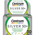 Полівітамінний комплекс Centrum Silver 50+ для зміцнення енергії, імунітету та нервової системи 30 таблеток: ціни та характеристики