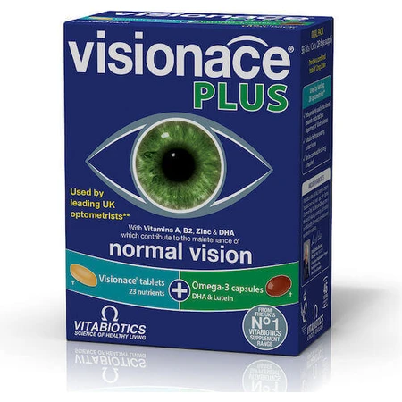 Вітабіотики Visionace Plus Спеціальна дієтична добавка Спеціальна 28 табл. 28 капс.: ціни та характеристики