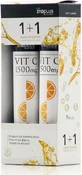 Ino Plus Vit C Вітамін для підтримки імунітету, шкіри та антиоксидантної дії 1500 мг апельсин 2 x 20 шипучих таблеток