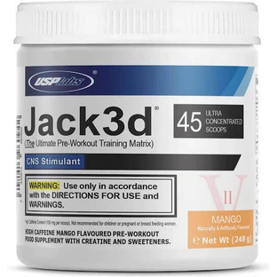 USP Labs Jack3d Advanced Pre Workout Supplement 248gr Mango