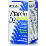 Health Aid Vitamin D3 Витамин для укрепления иммунной системы и здоровья яиц 2000iu 120 растительных капсул