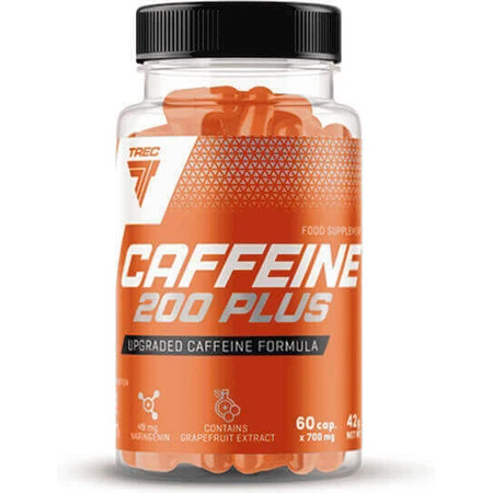 Предтреніровочний комплекс Trec Caffeine 200 Plus 60 капсул: ціни та характеристики
