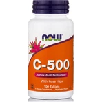 Now Foods C-500 з вітаміном шипшини для підтримки імунітету, шкіри та антиоксидантної дії 500 мг 100 таблеток: ціни та характеристики