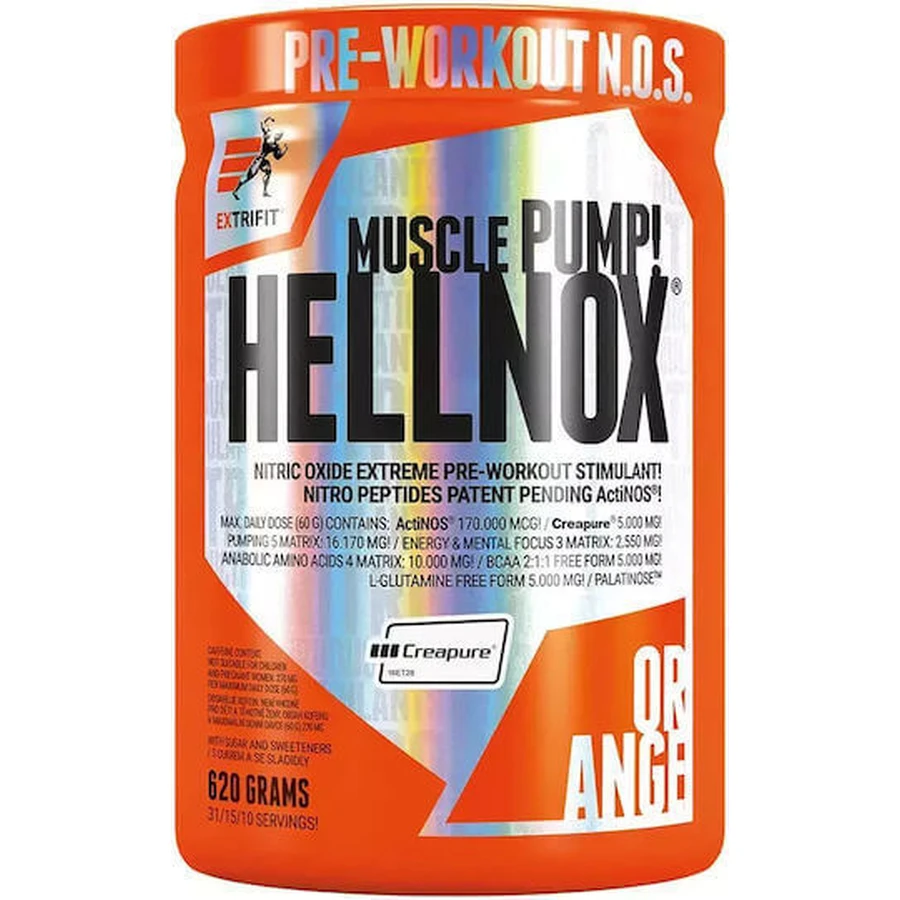Extrifit Muscle Pump Hellnox Спеціальна дієтична добавка 620гр апельсин: ціни та характеристики