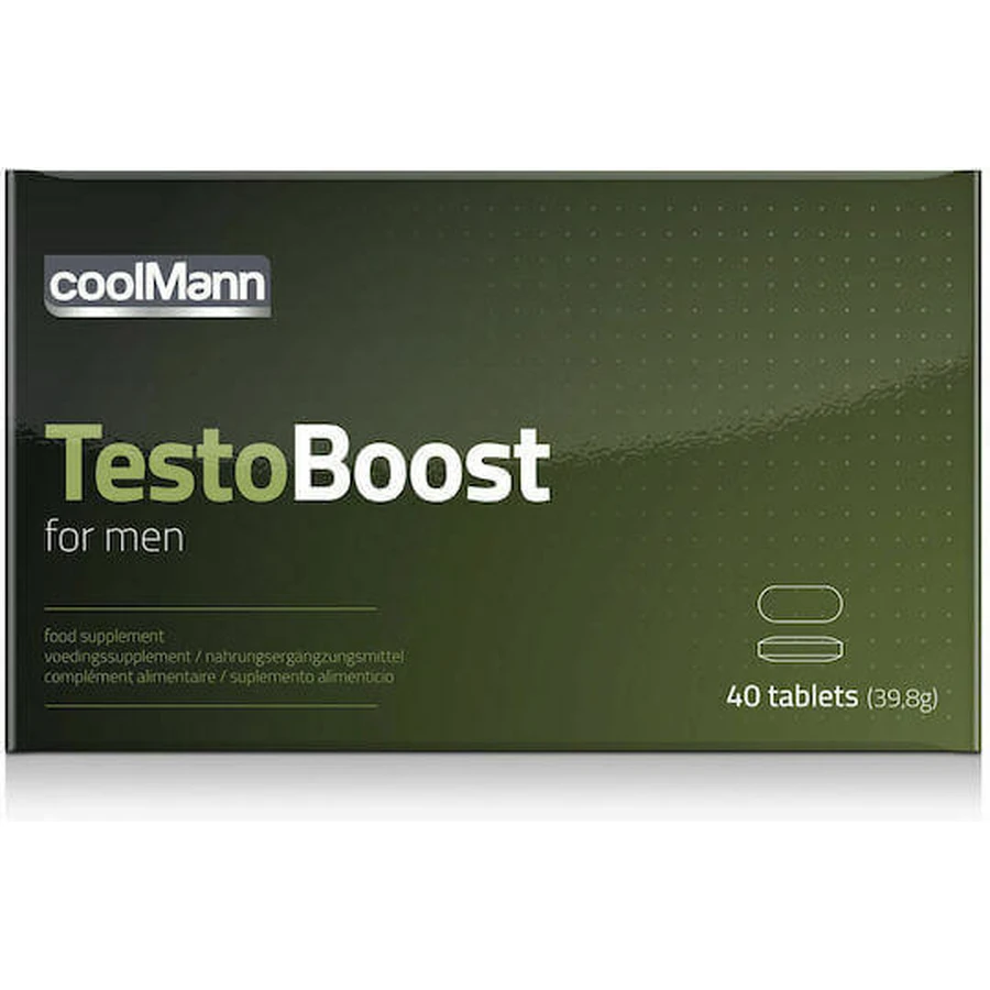 Cobeco Pharma CoolMann TestoBoost добавка для підвищення лібідо та тестостерону 40 таб.: ціни та характеристики