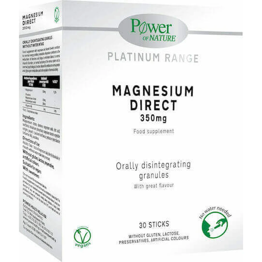 Power Of Nature Platinum Range Магній прямий 350 мг 30 таблеток: ціни та характеристики