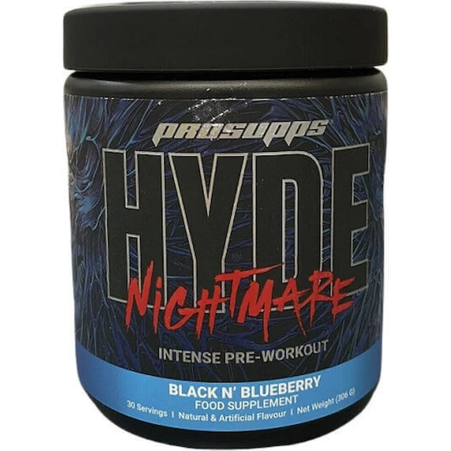 Pro Supps Hyde Nightmare Кошмарная предтренировочная добавка 306гр Black N' Blueberry: цены и характеристики